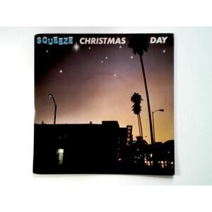 Squeeze – Christmas Day 1979 A&M UK Vinyl New Wave 7" Record Pop Rock Holiday